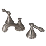 Royale Widespread Bathroom Faucet W/ Pop-Up Drain Assembly & Metal Lever Handles