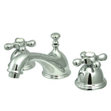 Restoration 8" Widespread Lavatory Faucet with Metal Cross Handle