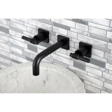 Milano Two-Handle Wall Mount Bathroom Faucet