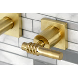 Milano Two-Handle Wall Mount Bathroom Faucet