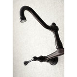 Vintage 8 Inch Center Wall Mount Bathroom Faucet