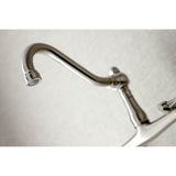 Vintage 8 Inch Center Wall Mount Bathroom Faucet