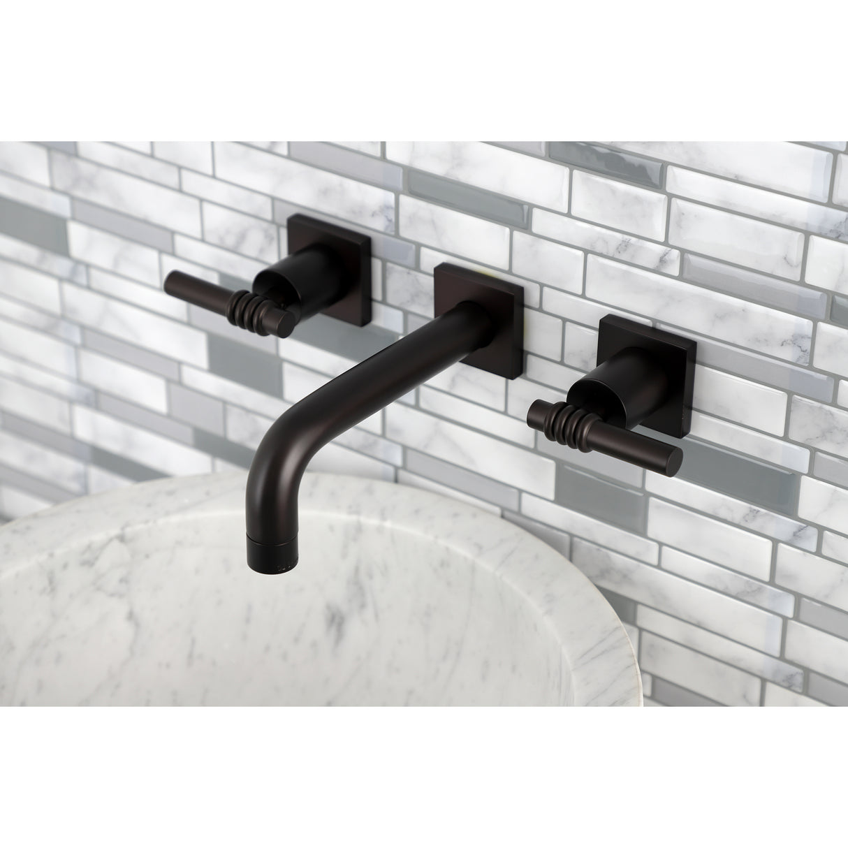 Milano Two-Handle Wall Mount Bathroom Faucet