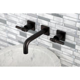 Milano Two-Handle Wall Mount Bathroom Faucet