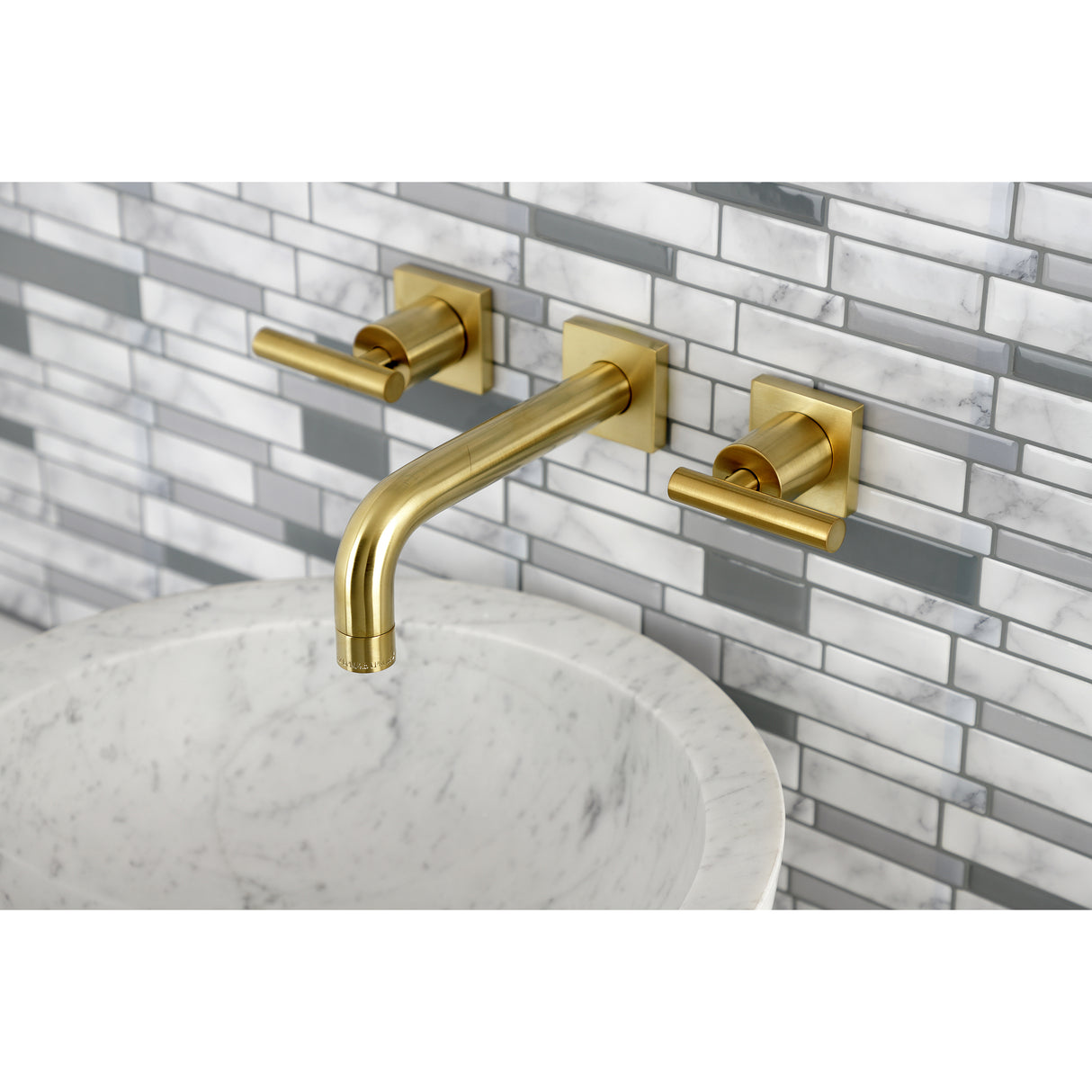 Manhattan Two-Handle Wall Mount Bathroom Faucet