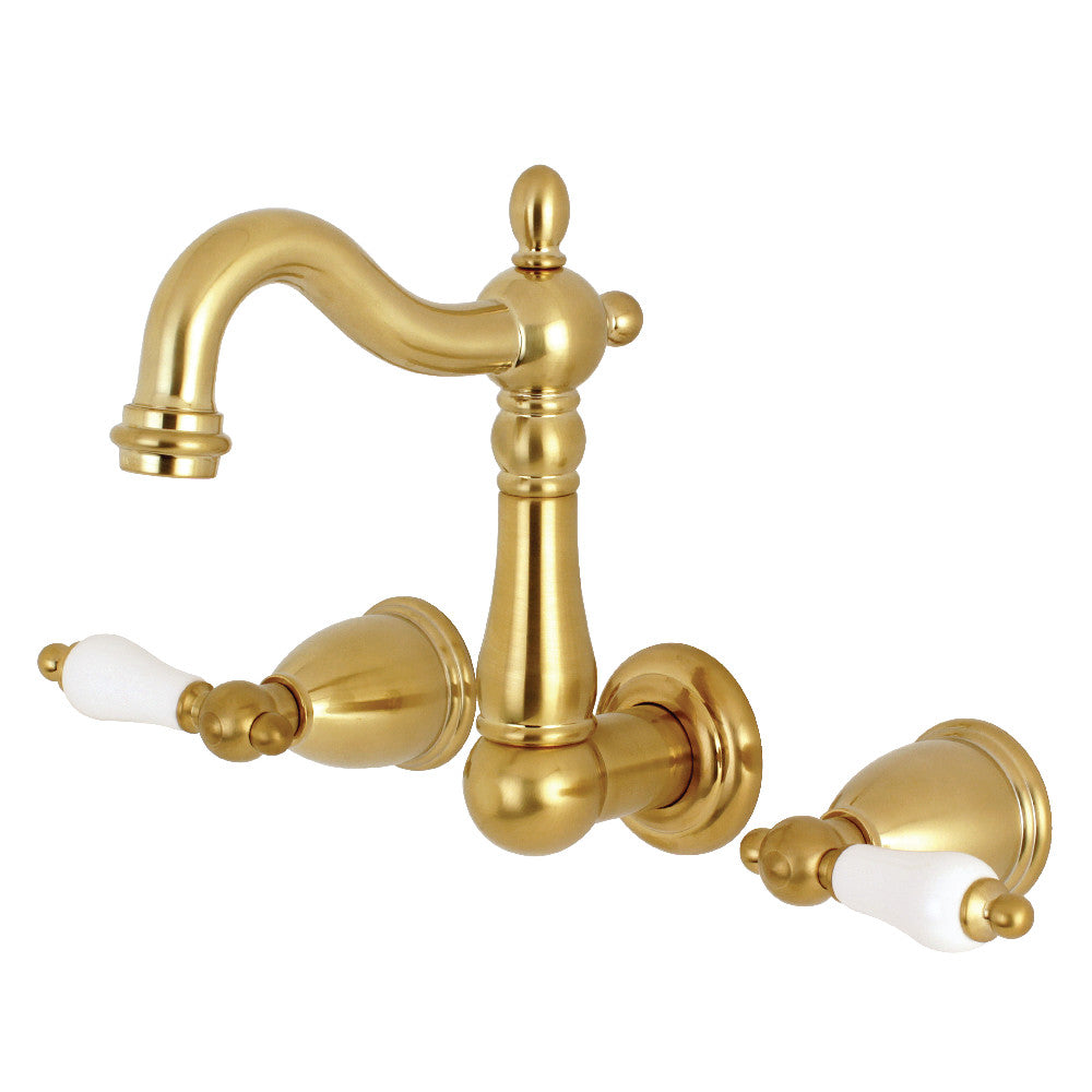 Traditional 8-Inch Center Wall Mount Bathroom Faucet