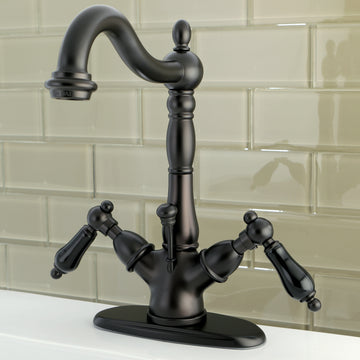 Duchess Two Handle Bathroom Faucet With Brass Pop Up & Cover Plate