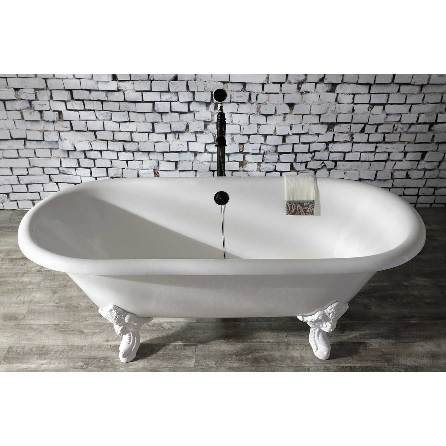 Clawfoot Tub with 7-Inch Faucet Drillings