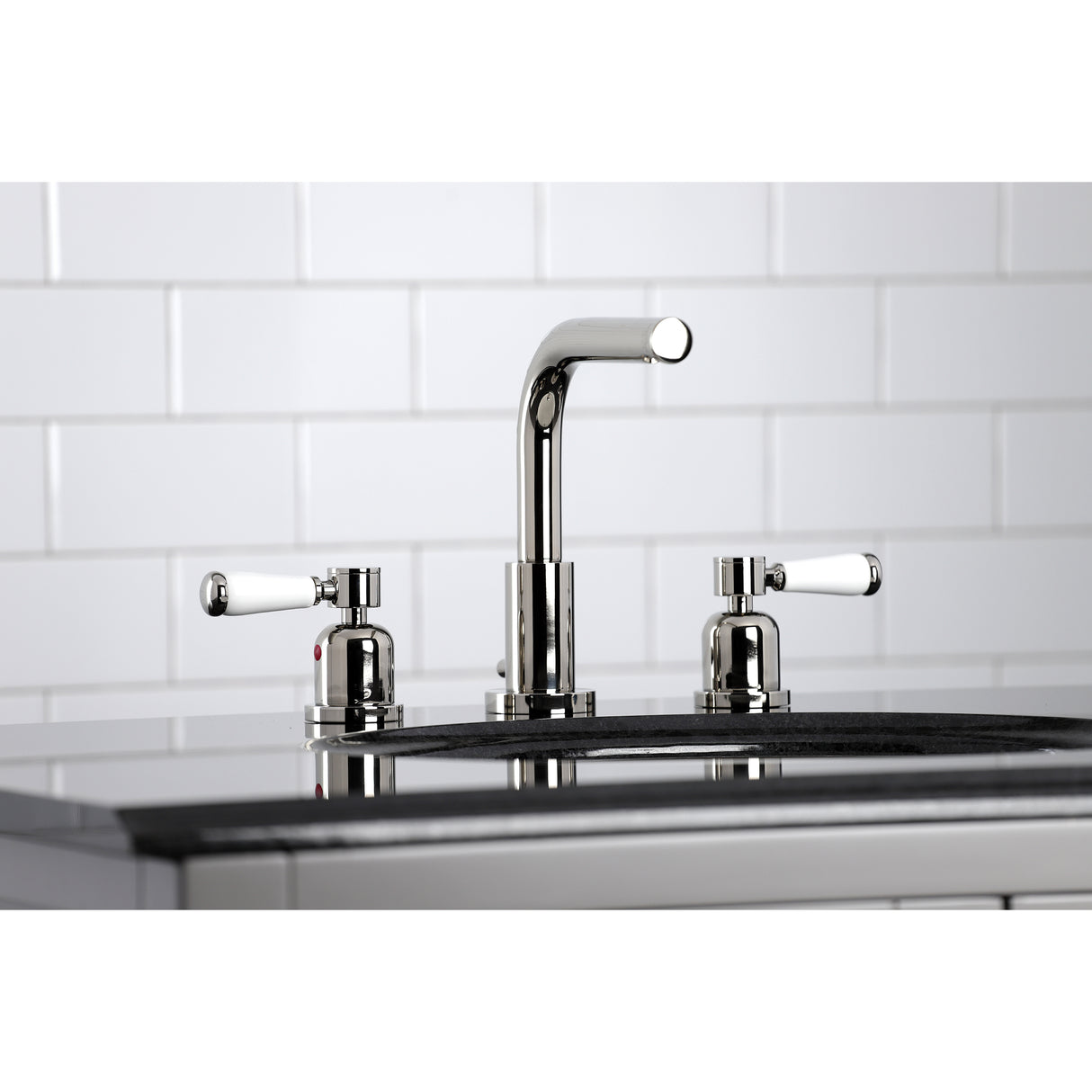 Paris Modern Widespread Bathroom Faucet, 8 Inch