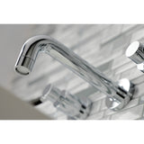 Kaiser Easy To Clean Two Handle Wall Mount Bathroom Faucet