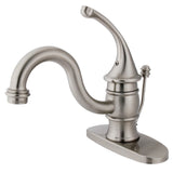 Single-Handle Single Hole 4 in. Centerset Deck Mount Bathroom Sink Faucet with Pop-up Drain