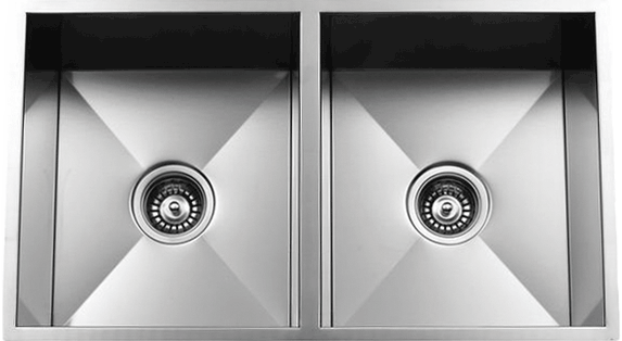 Rectangular Kitchen Sink - Double Bowl Kitchen Sink - 31-1/4" x 18-1/2" x 9"