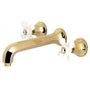 Metropolitan 2-Handle Modern Wall Mount Bathroom Faucet