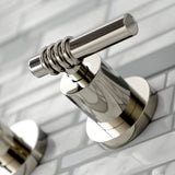 Milano 2-Handle 8 inch Wall Mount Bathroom Faucet