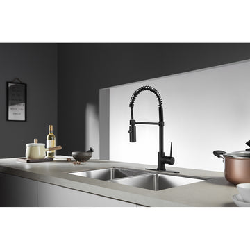 Gourmetier New York Single Handle Pre Rinse Kitchen Faucet