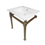 Monarch 25" x 22" Ceramic Console Sink (4" Faucet Drilling)