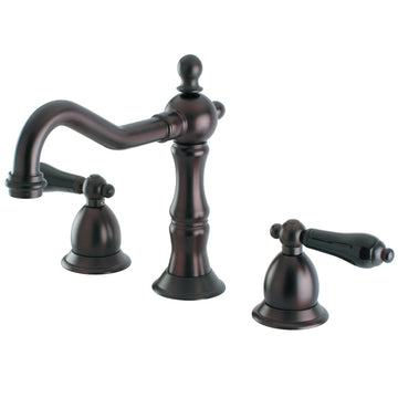 Widespread Bathroom Faucet w/ Brass Pop-Up