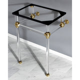 Templeton 24" x 20-3/8" x 33-1/4" Acrylic Console Sink Legs