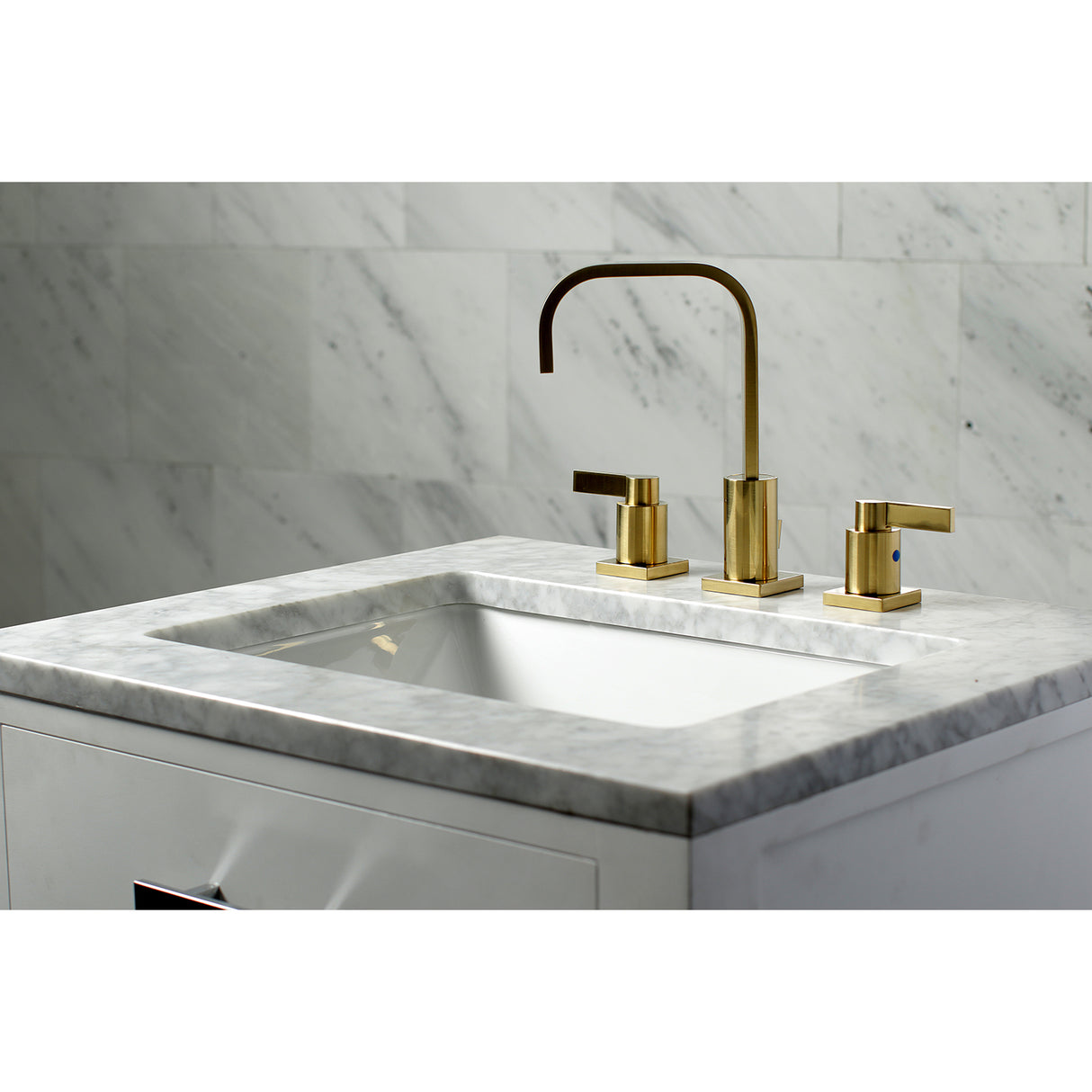 NuvoFusion Widespread Modern Bathroom Faucet