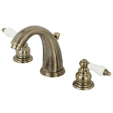 Victorian Two Handle 8 In. Two-handle 3-Hole Deck Mount Widespread Bathroom Sink Faucet