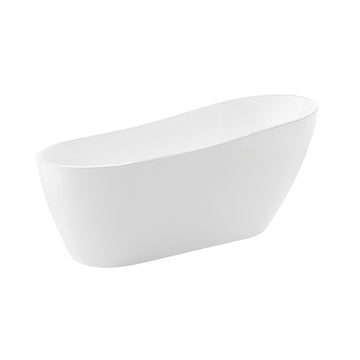67 in. Acrylic Flatbottom Non - Whirlpool Bathtub with Tugela Faucet