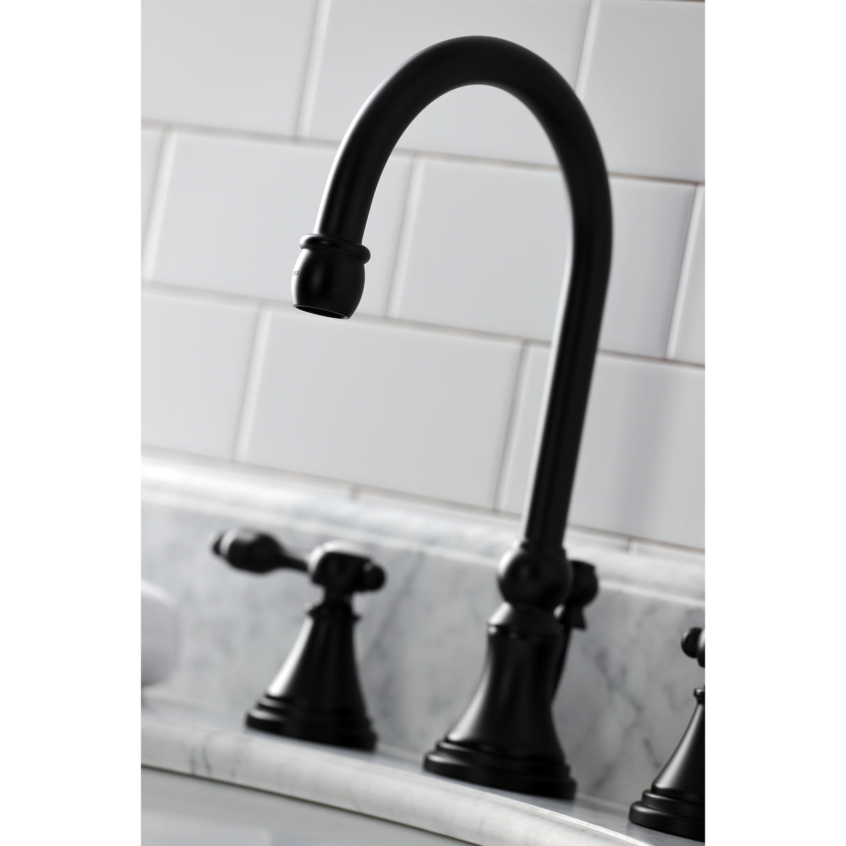 Tudor Widespread Bathroom Faucet W/ Brass Pop Up