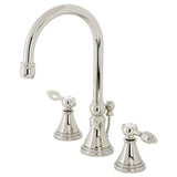 Tudor Widespread Bathroom Faucet W/ Brass Pop Up