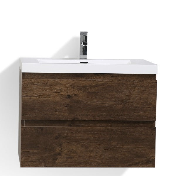 Brooklyn Floating / Wall Mounted Bathroom Vanity With Acrylic Sink