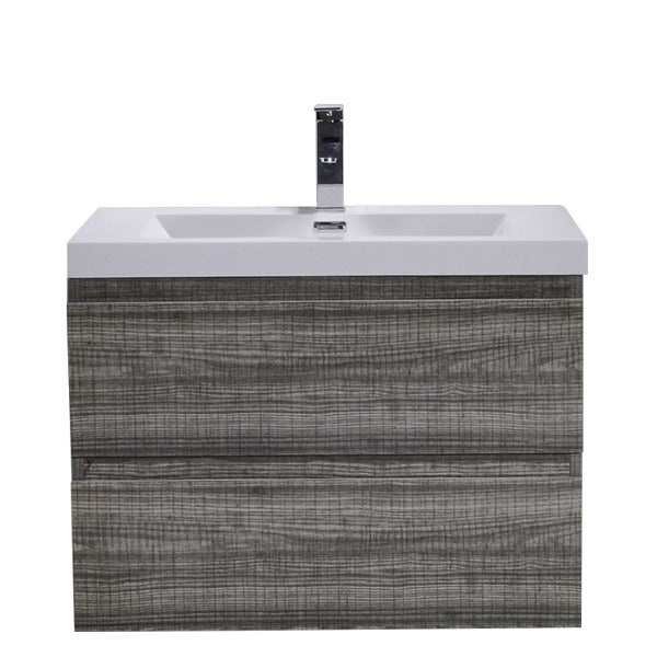 Brooklyn Floating / Wall Mounted Bathroom Vanity With Acrylic Sink