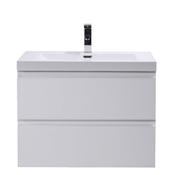 Brooklyn Floating / Wall Mounted Bathroom Vanity With Acrylic Sink