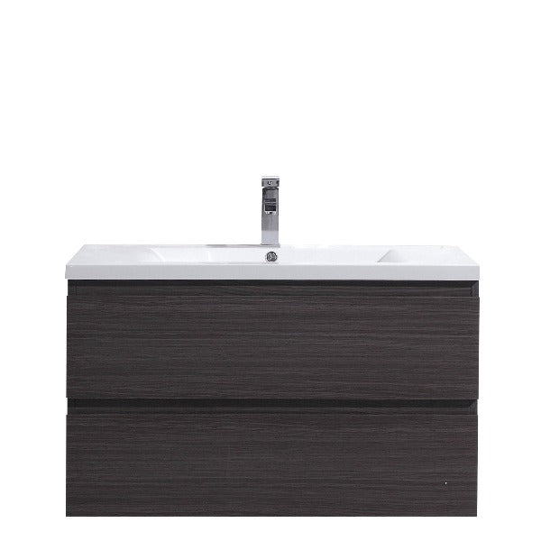 Brooklyn Floating / Wall Mounted Bathroom Vanity With Acrylic Sink
