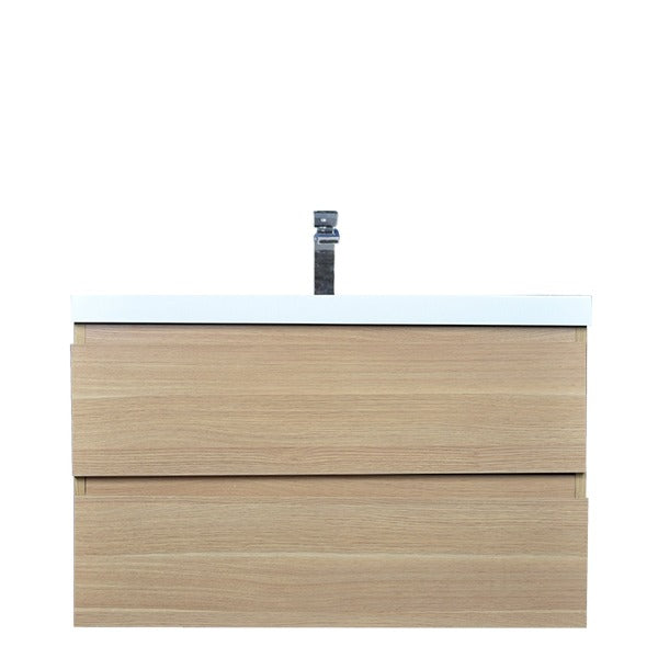 Brooklyn Floating / Wall Mounted Bathroom Vanity With Acrylic Sink