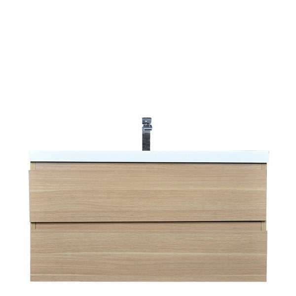 Brooklyn Floating / Wall Mounted Bathroom Vanity With Acrylic Sink