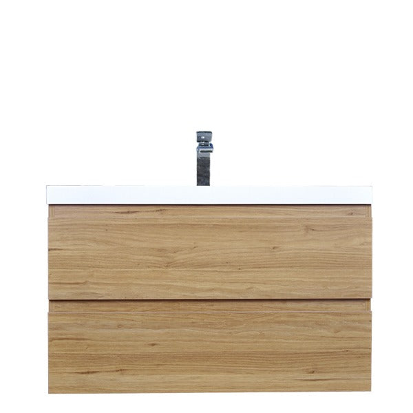 Brooklyn Floating / Wall Mounted Bathroom Vanity With Acrylic Sink