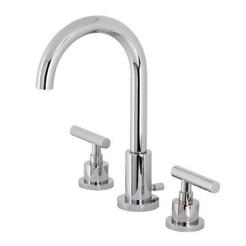 Modern Widespread Bathroom Faucet with Brass Pop-Up