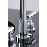 Modern Widespread Bathroom Faucet with Brass Pop-Up