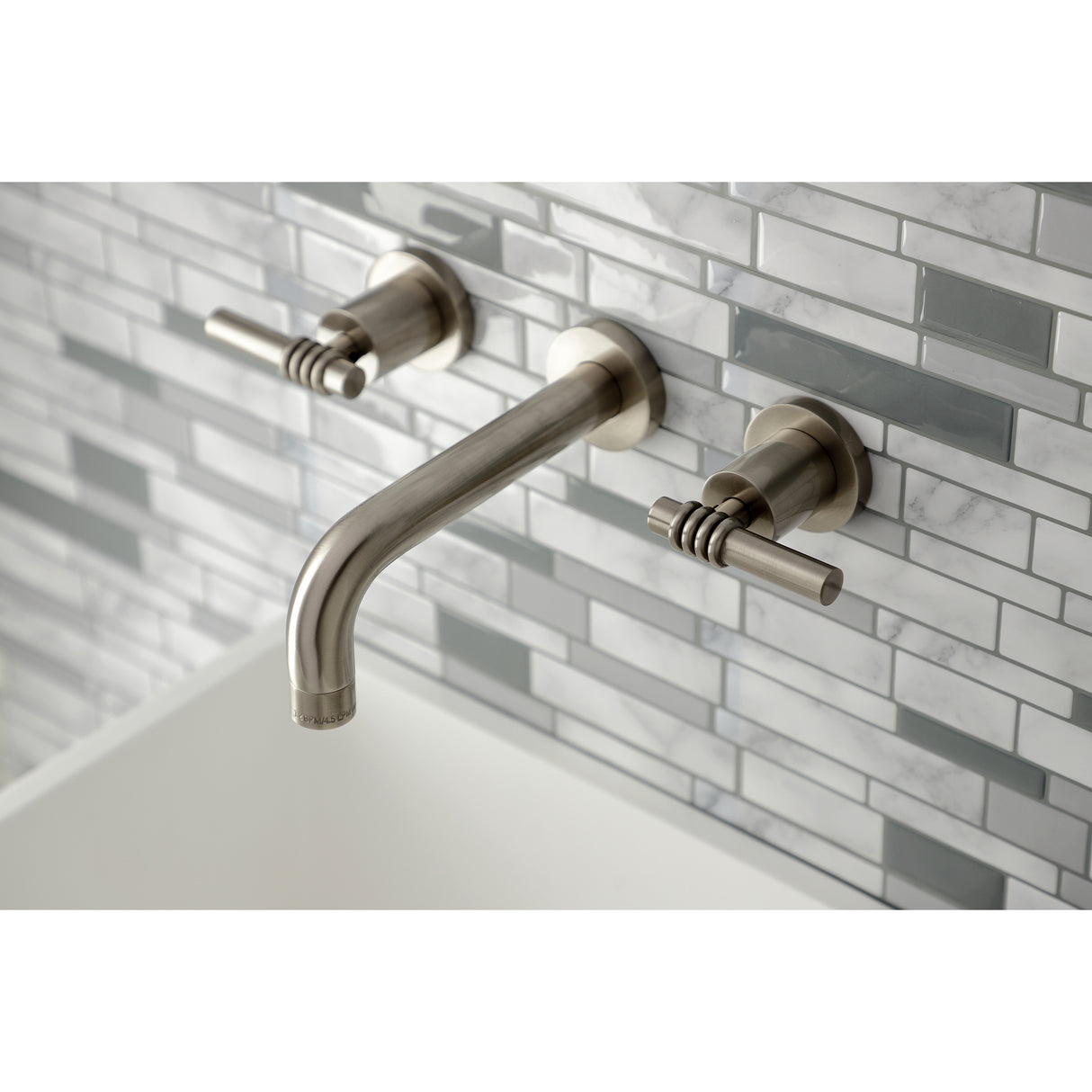 Milano 2-Handle 8 inch Wall Mount Bathroom Faucet