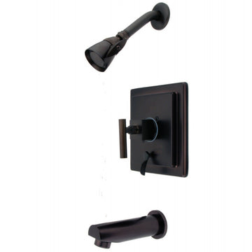 Claremont Tub & Shower Faucet In Metal Lever Handle