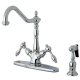 Mono Single Hole Deck Mount Kitchen Faucet With Brass Sprayer