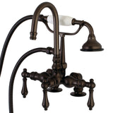 Vintage Clawfoot Tub Faucet With Hand Shower