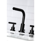 Manhattan Modern Widespread Bathroom Faucet with Brass Pop-Up