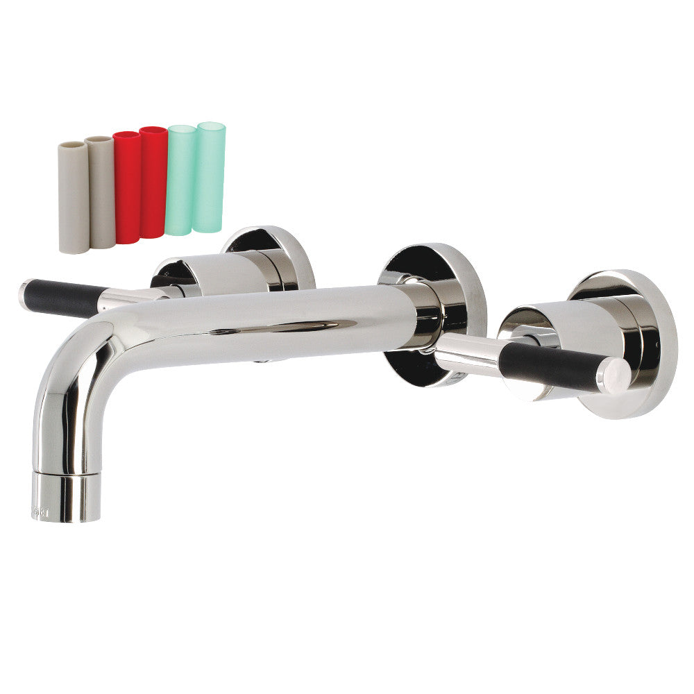 Kaiser Two Handle 3-hole Wall Mount Bathroom Sink Faucet