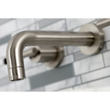 Kaiser Two Handle 3-hole Wall Mount Bathroom Sink Faucet