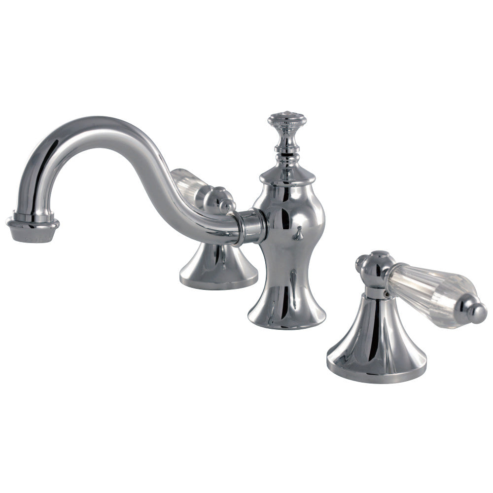 Wilshire 8 In. Two-handle 3-Hole Deck Mount Widespread Bathroom Sink Sink Faucet with Drain