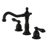 Widespread Bathroom Faucet w/ Brass Pop-Up