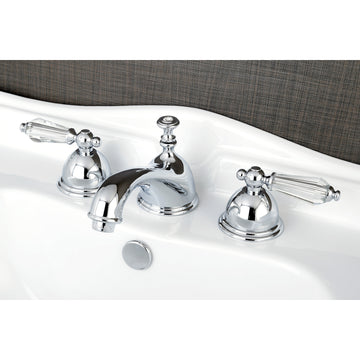 Wilshire Widespread Bathroom Faucet with Brass Pop-Up