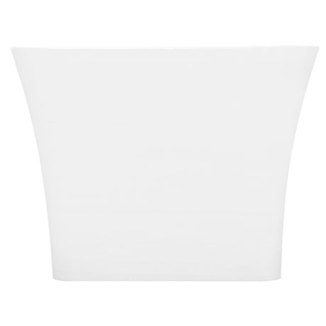 Acrylic Freestanding Tub with Drain, White - BUILDMYPLACE