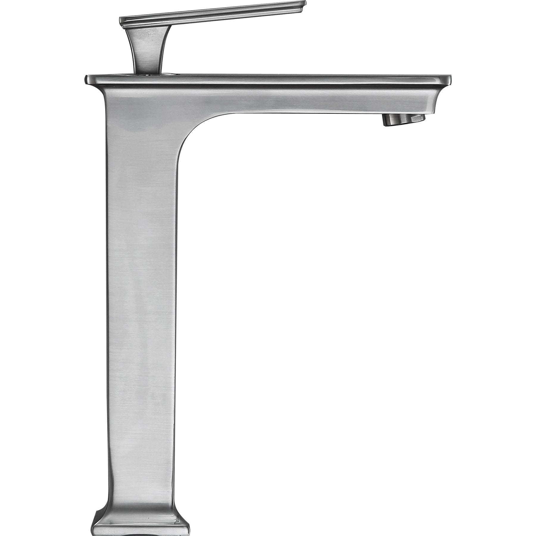 Saunter Single - Handle Single Hole Bathroom Vessel Sink Faucet in Brushed Nickel