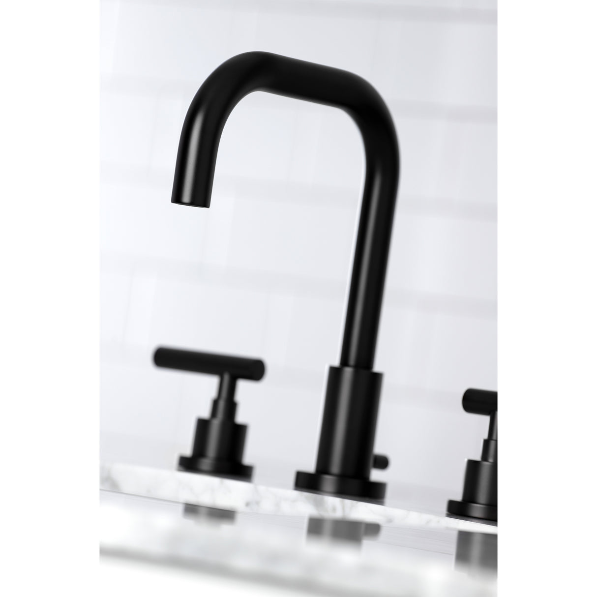 Manhattan Widespread Bathroom Faucet with Brass Pop-Up