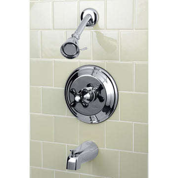 Duchess Tub and Shower Faucet With Cross Handle